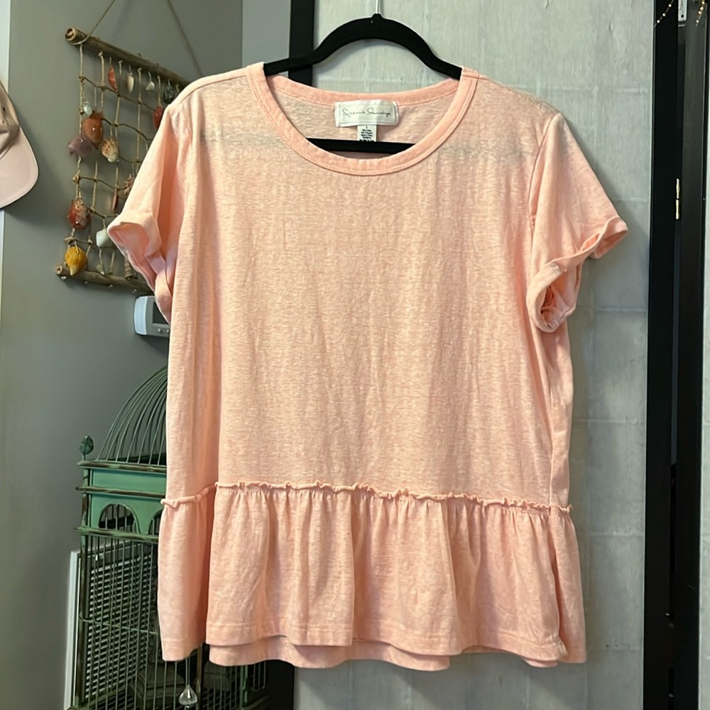 NWOT French Laundry ruffle top